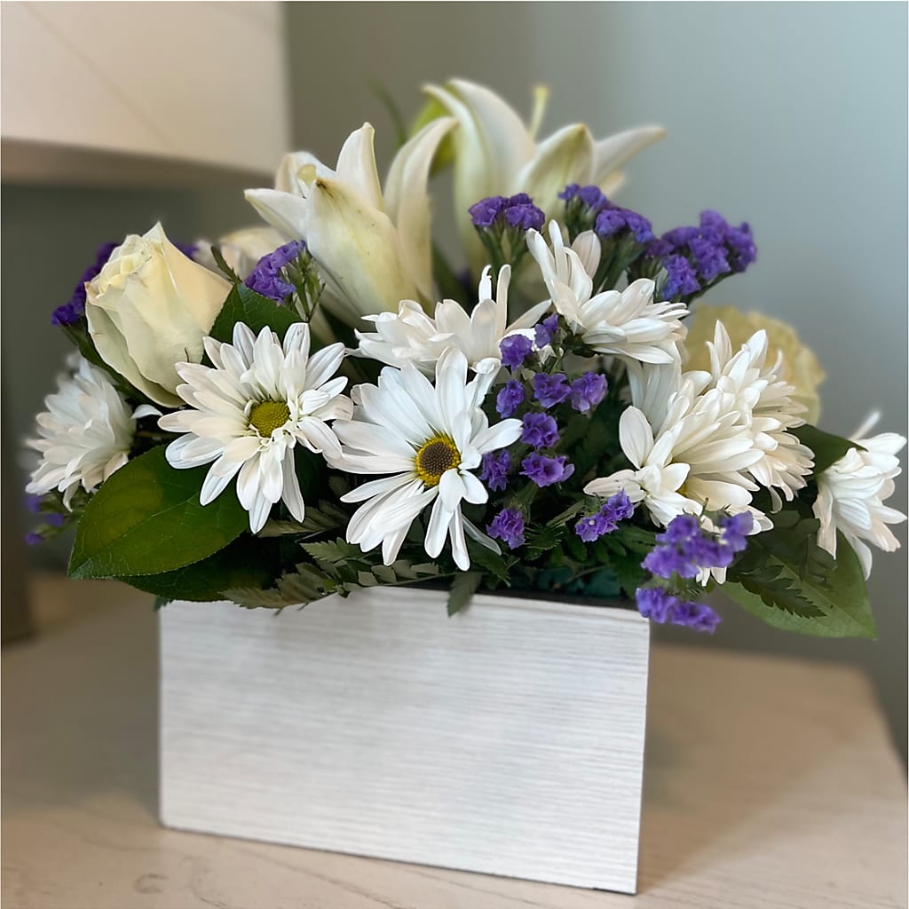 Beyond Blue Box Bouquet – FORGET ME NOT FLOWERS & GIFTS, Walnut Creek CA