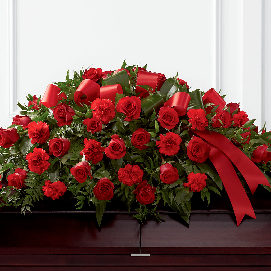 Tribute of Life Casket Spray – FORGET ME NOT FLOWERS & GIFTS, Walnut Creek CA