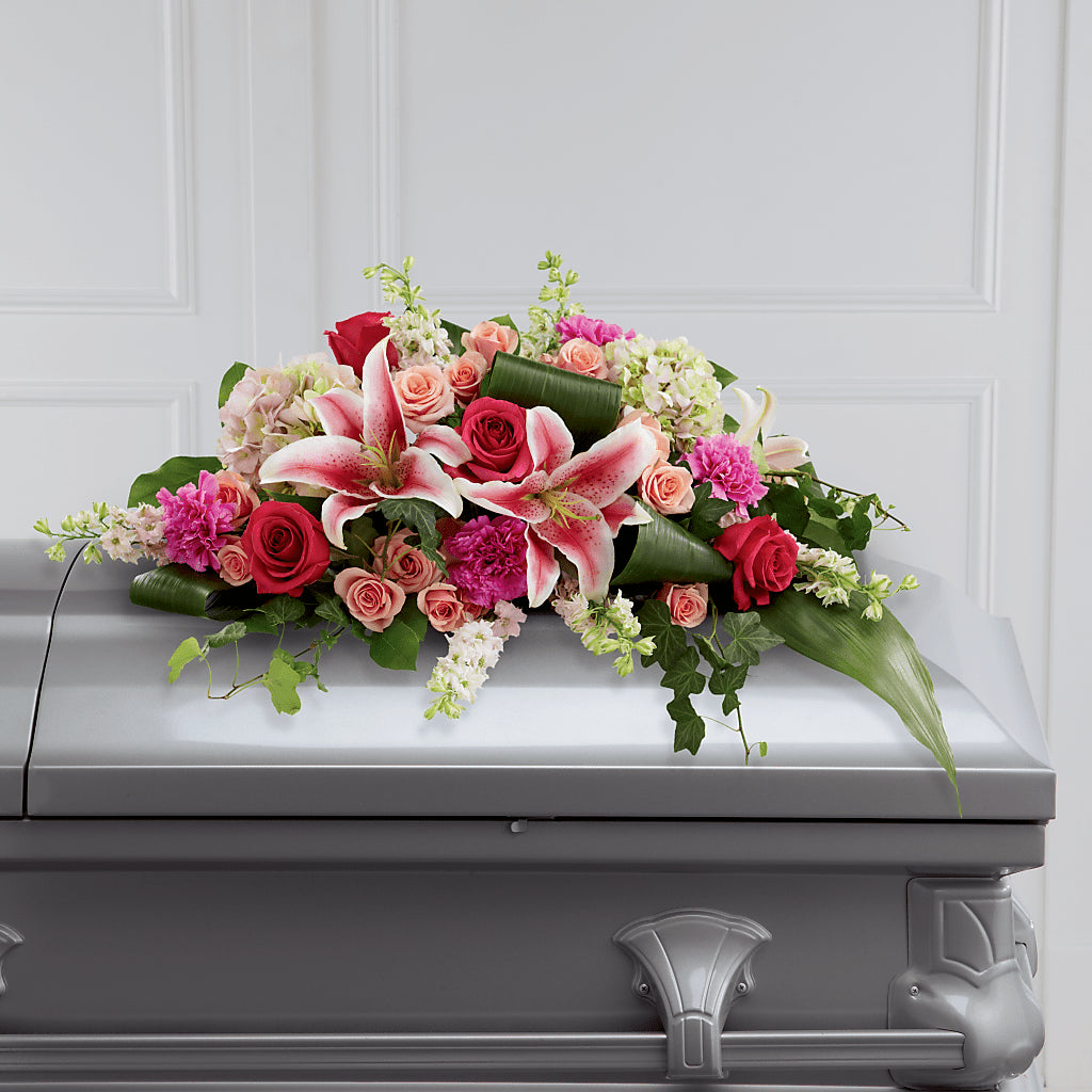Splendid Grace Casket Spray – FORGET ME NOT FLOWERS & GIFTS, Walnut Creek CA