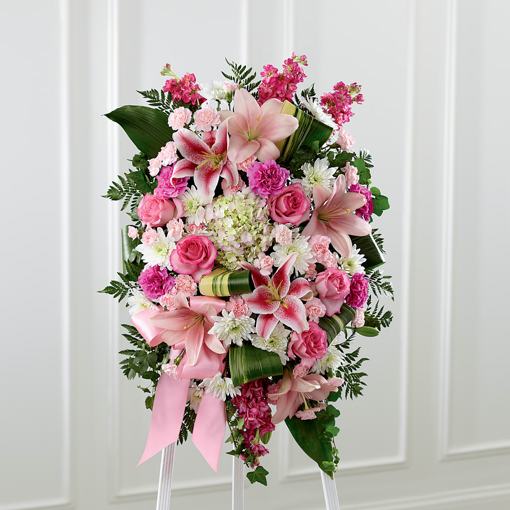 Comforting Standing Spray – FORGET ME NOT FLOWERS & GIFTS, Walnut Creek CA