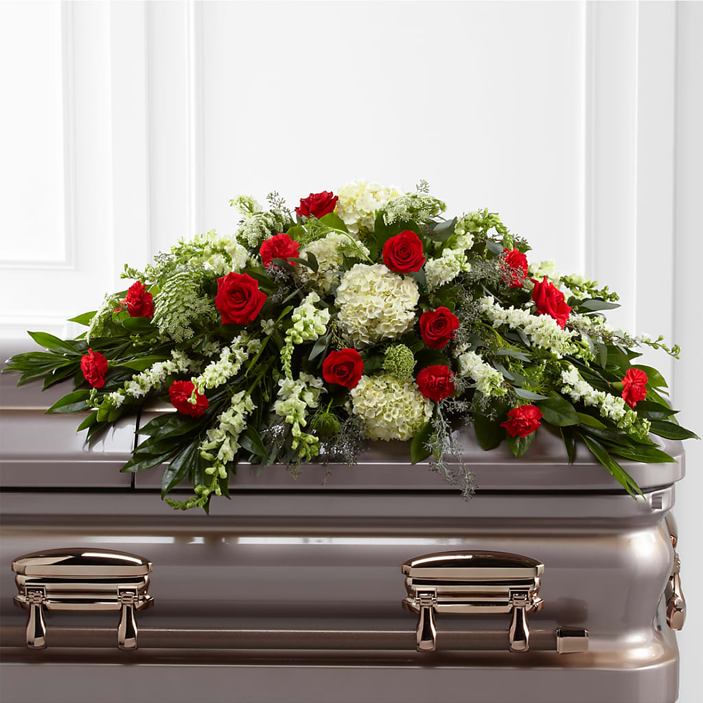 Sincerity Casket Spray – FORGET ME NOT FLOWERS & GIFTS, Walnut Creek CA