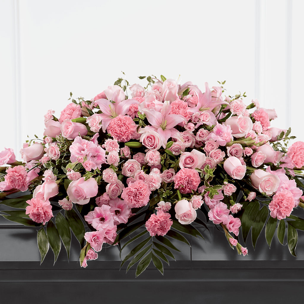 Garden of Comfort Casket Spray (Standard) – FORGET ME NOT FLOWERS & GIFTS, Walnut Creek CA