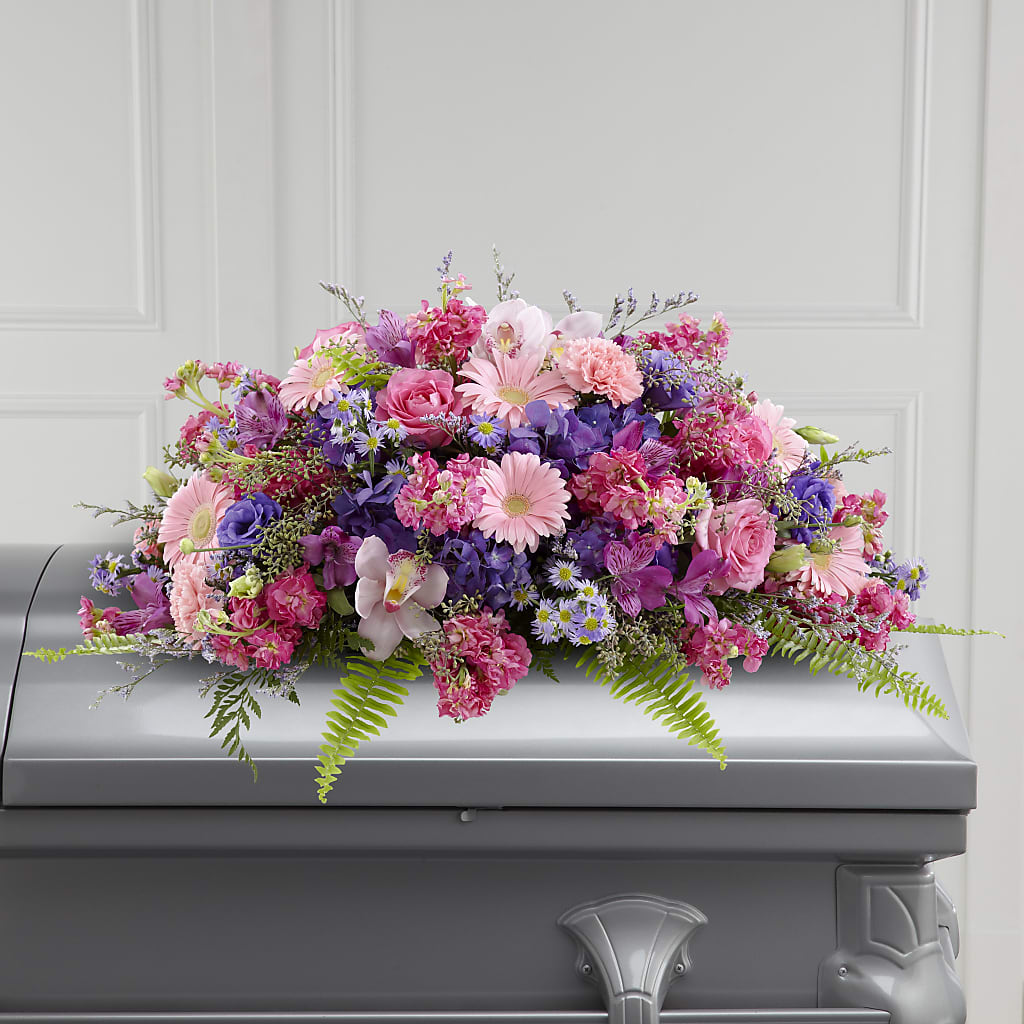 Glorious Garden Casket Spray – FORGET ME NOT FLOWERS & GIFTS, Walnut Creek CA