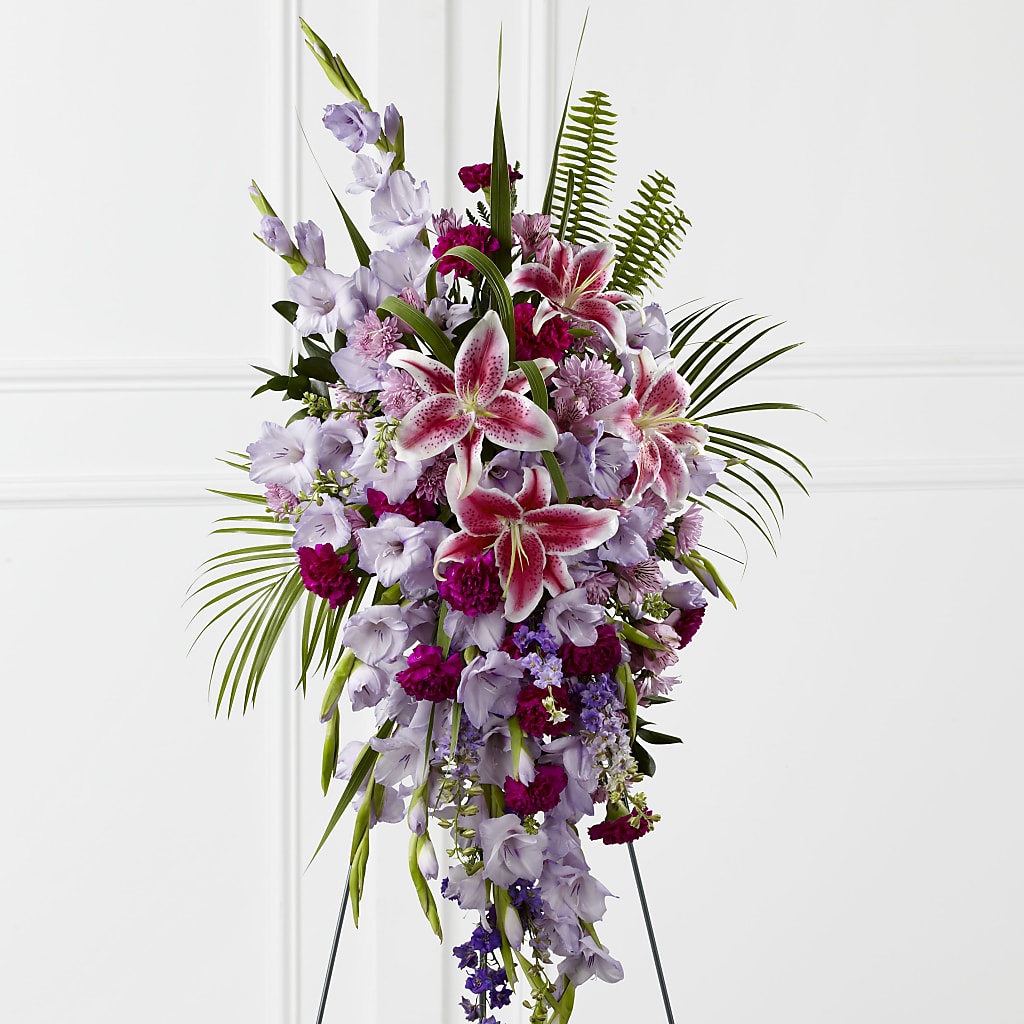Tender Touch Standing Spray – FORGET ME NOT FLOWERS & GIFTS, Walnut Creek CA