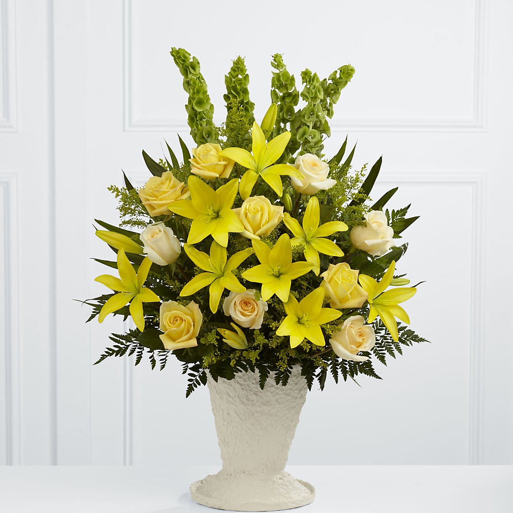 Golden Memories Arrangement – FORGET ME NOT FLOWERS & GIFTS, Walnut Creek CA