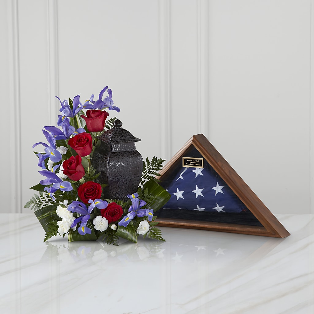 Patriotic Tribute Arrangement – FORGET ME NOT FLOWERS & GIFTS, Walnut Creek CA