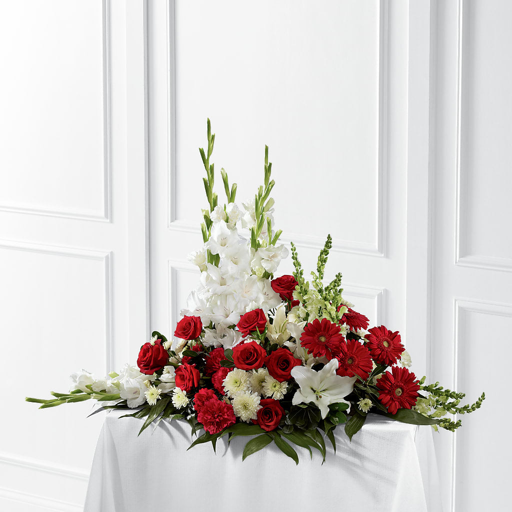Crimson & White Arrangement – FORGET ME NOT FLOWERS & GIFTS, Walnut Creek CA