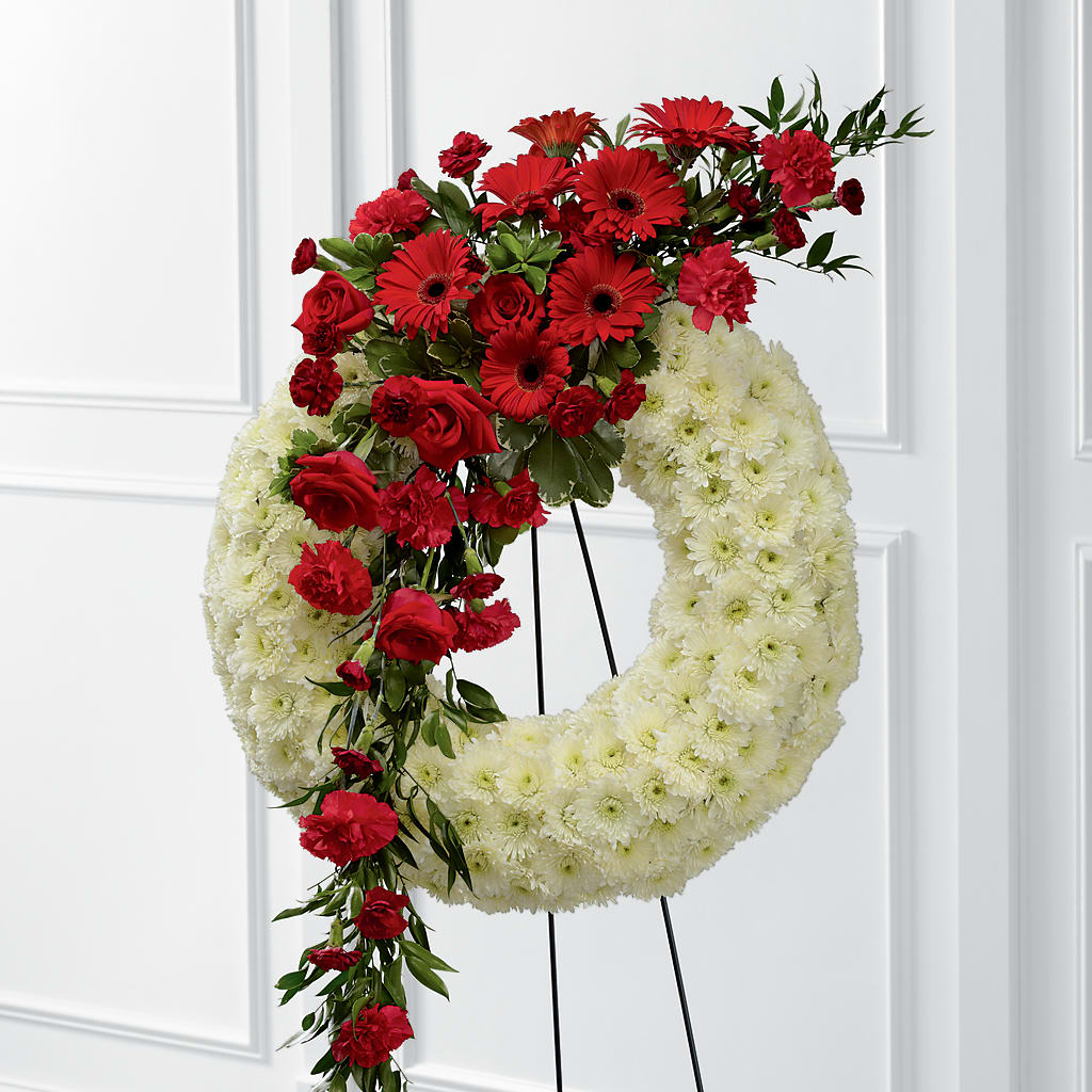 Graceful Tribute Wreath – FORGET ME NOT FLOWERS & GIFTS, Walnut Creek CA