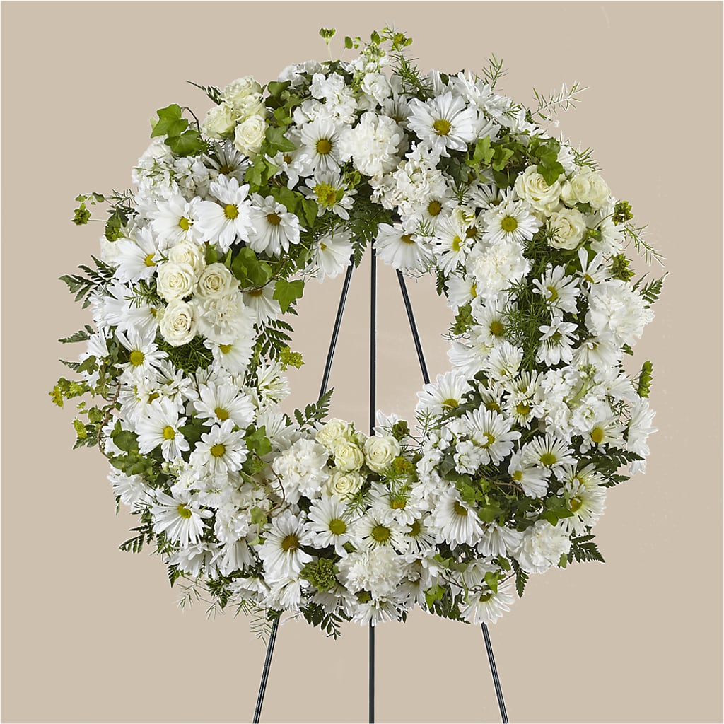 Faithful Wishes Wreath – FORGET ME NOT FLOWERS & GIFTS, Walnut Creek CA