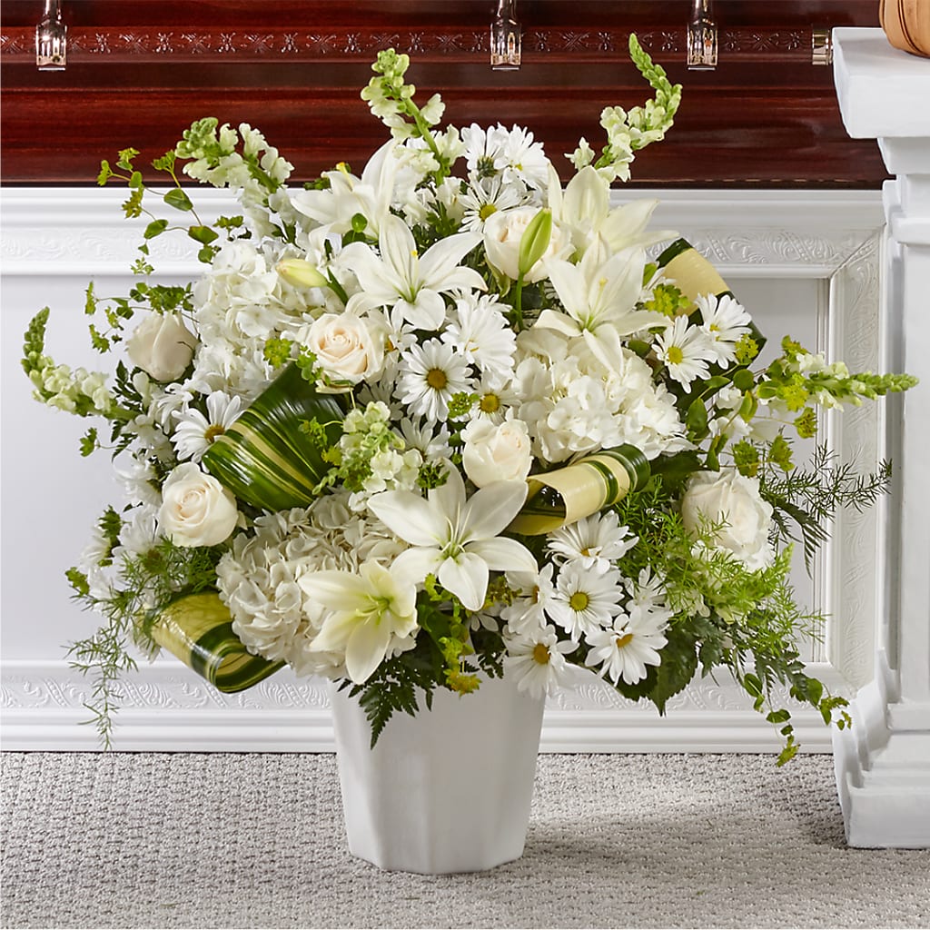 Thoughts of Tranquility Floor Basket – FORGET ME NOT FLOWERS & GIFTS, Walnut Creek CA