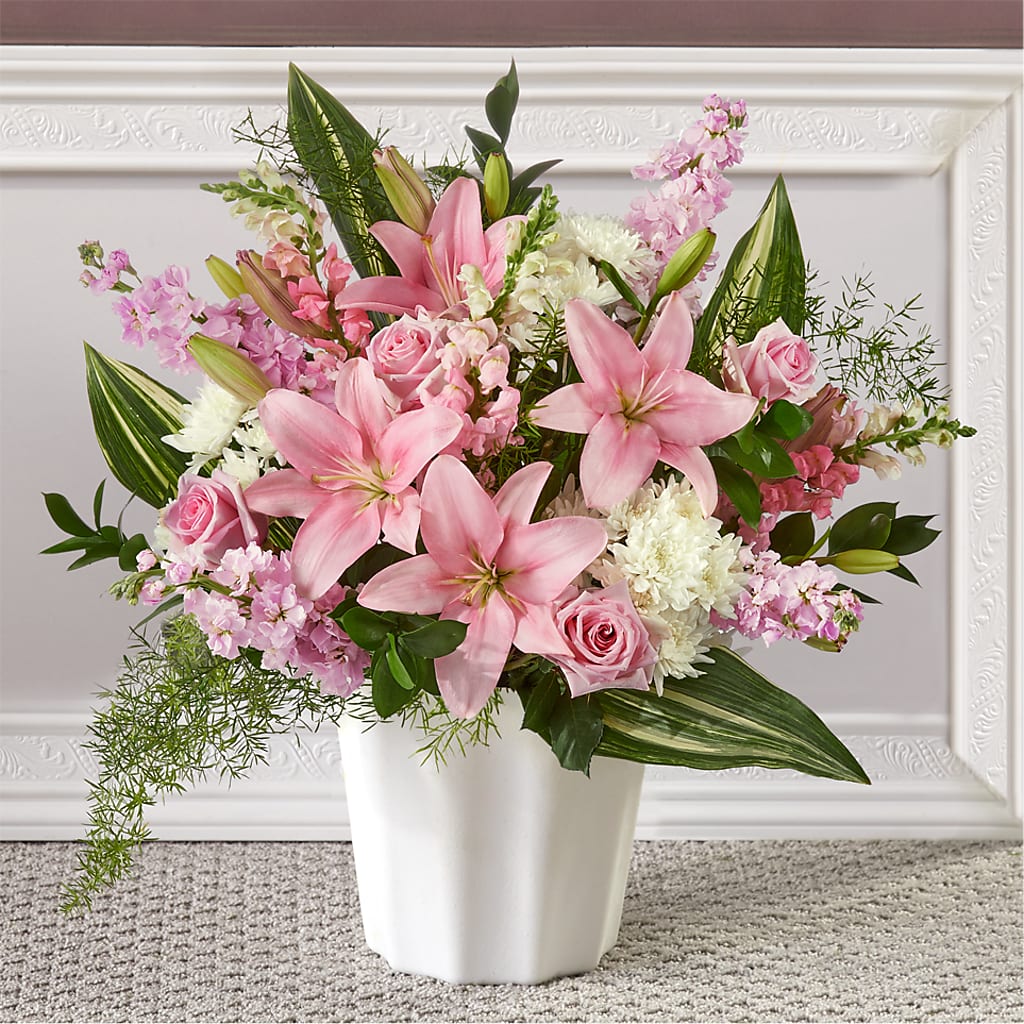 Simply Serene Floor Basket – FORGET ME NOT FLOWERS & GIFTS, Walnut Creek CA