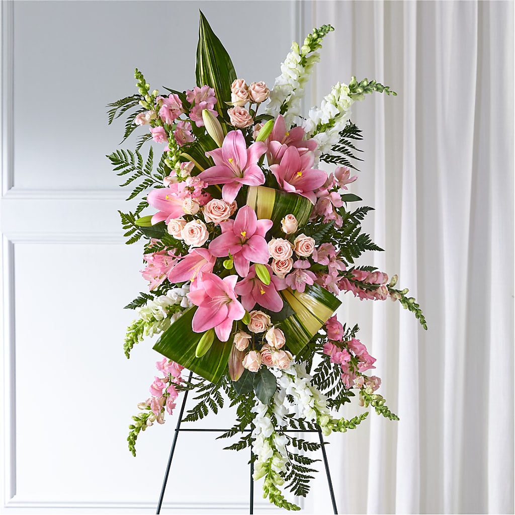 Elegant Embrace Standing Spray – FORGET ME NOT FLOWERS & GIFTS, Walnut Creek CA