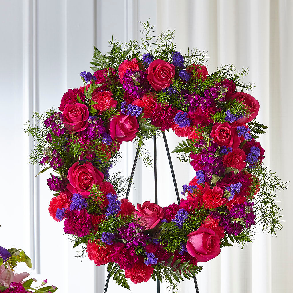 Calming Colors Wreath – FORGET ME NOT FLOWERS & GIFTS, Walnut Creek CA