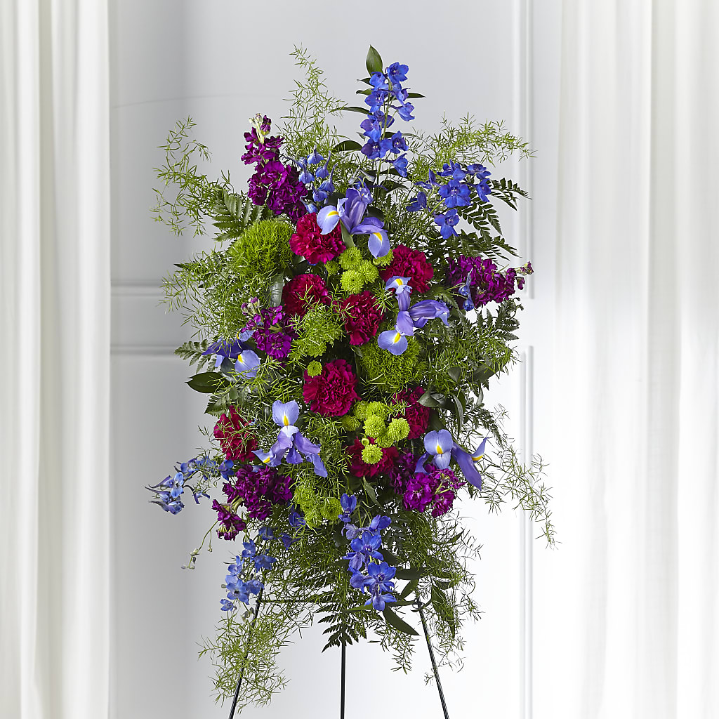 Heavenly Skies Standing Spray – FORGET ME NOT FLOWERS & GIFTS, Walnut Creek CA