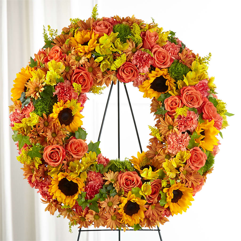 Autumnal Memories Wreath (Standard) – FORGET ME NOT FLOWERS & GIFTS, Walnut Creek CA