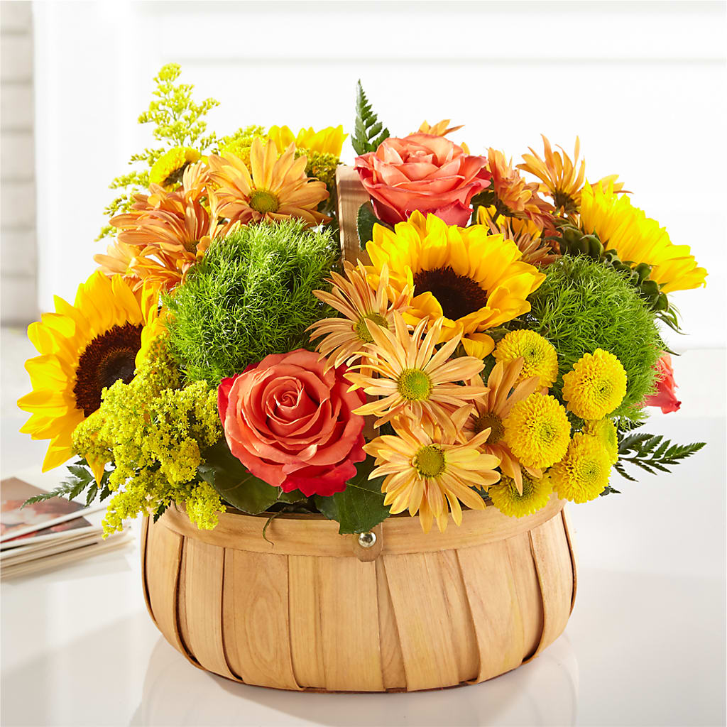 Harvest Sunflower Basket – FORGET ME NOT FLOWERS & GIFTS, Walnut Creek CA