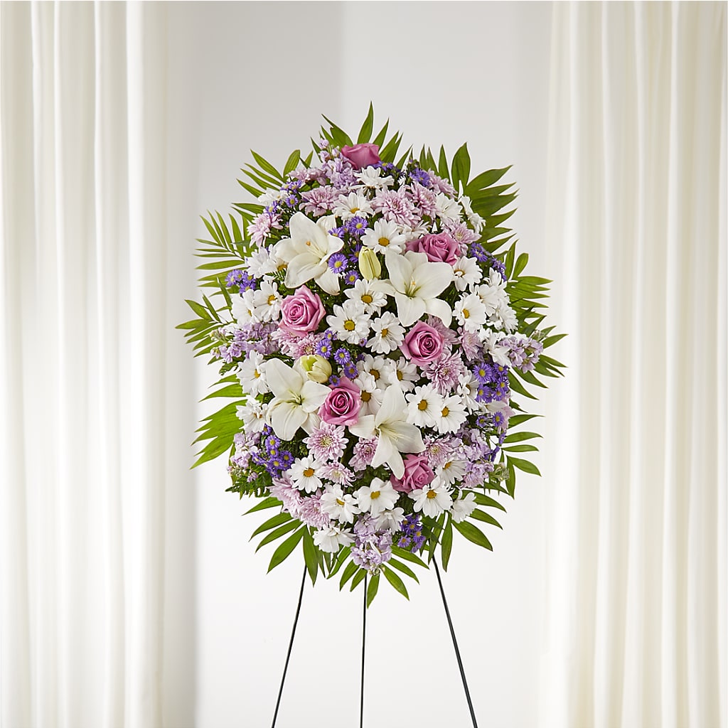 Surrounded by Love Standing Spray – FORGET ME NOT FLOWERS & GIFTS, Walnut Creek CA