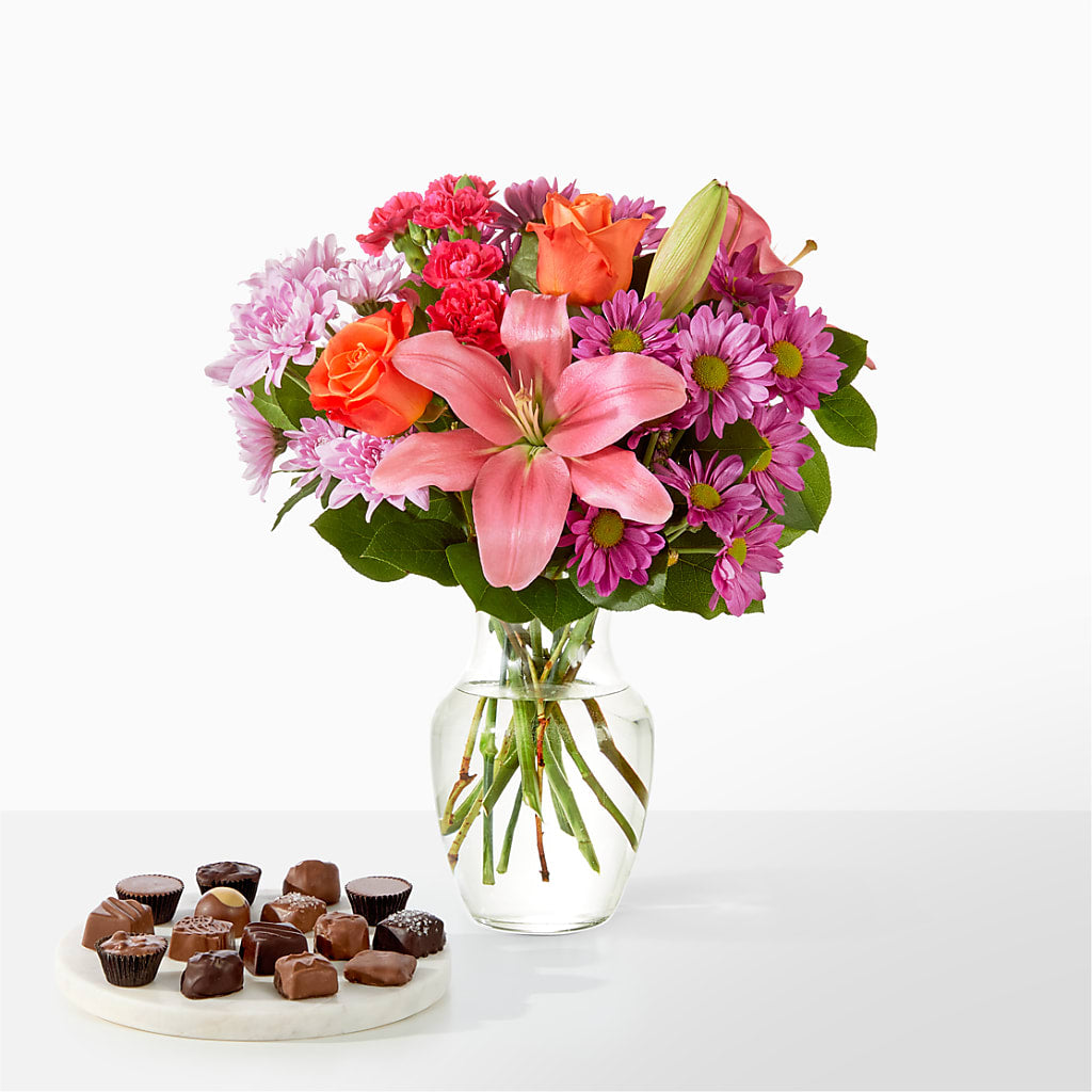 One and Only Bouquet and Chocolate Bundle – FORGET ME NOT FLOWERS & GIFTS, Walnut Creek CA