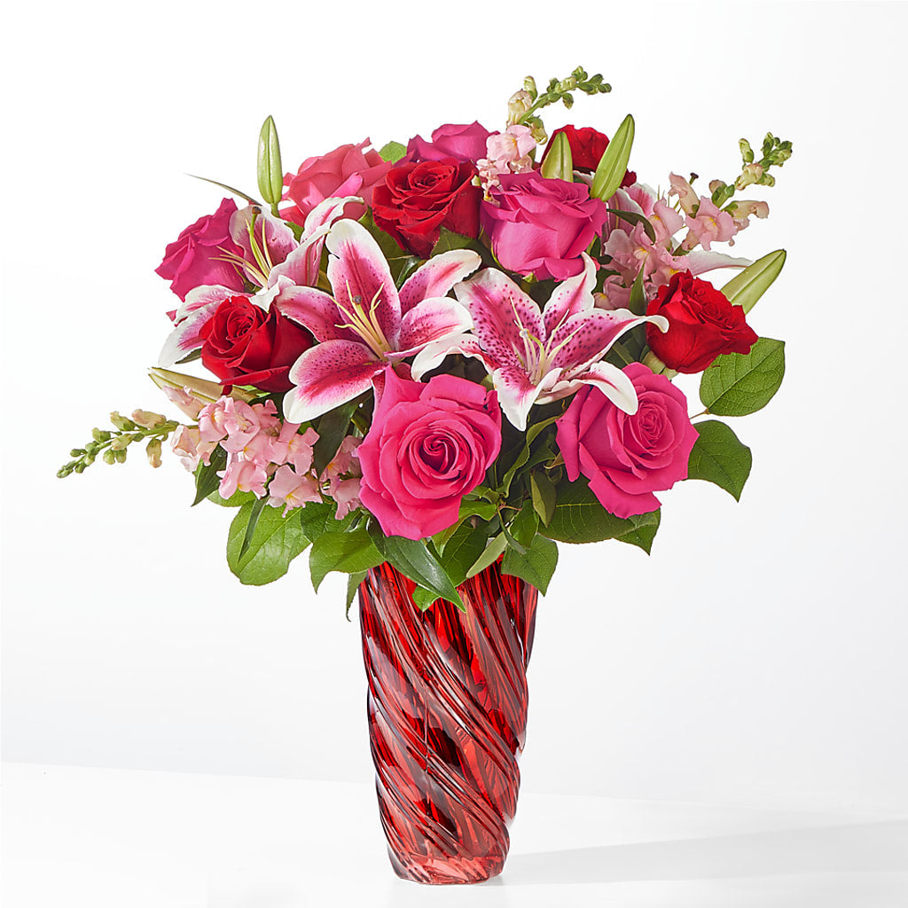 Always You Bouquet with Luxe Swirl Vase – FORGET ME NOT FLOWERS & GIFTS, Walnut Creek CA