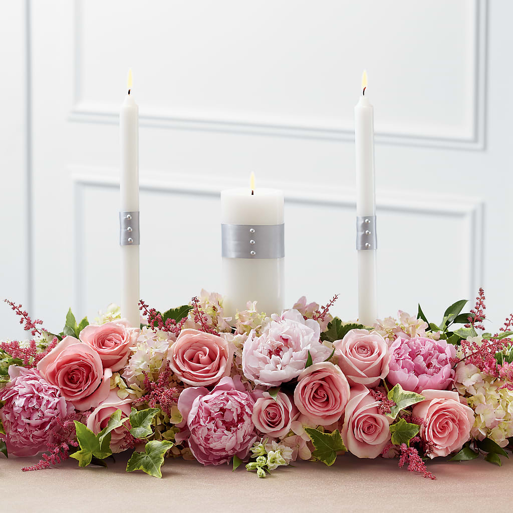 Worldwide Romance Unity Candle Arrangement – FORGET ME NOT FLOWERS & GIFTS, Walnut Creek CA