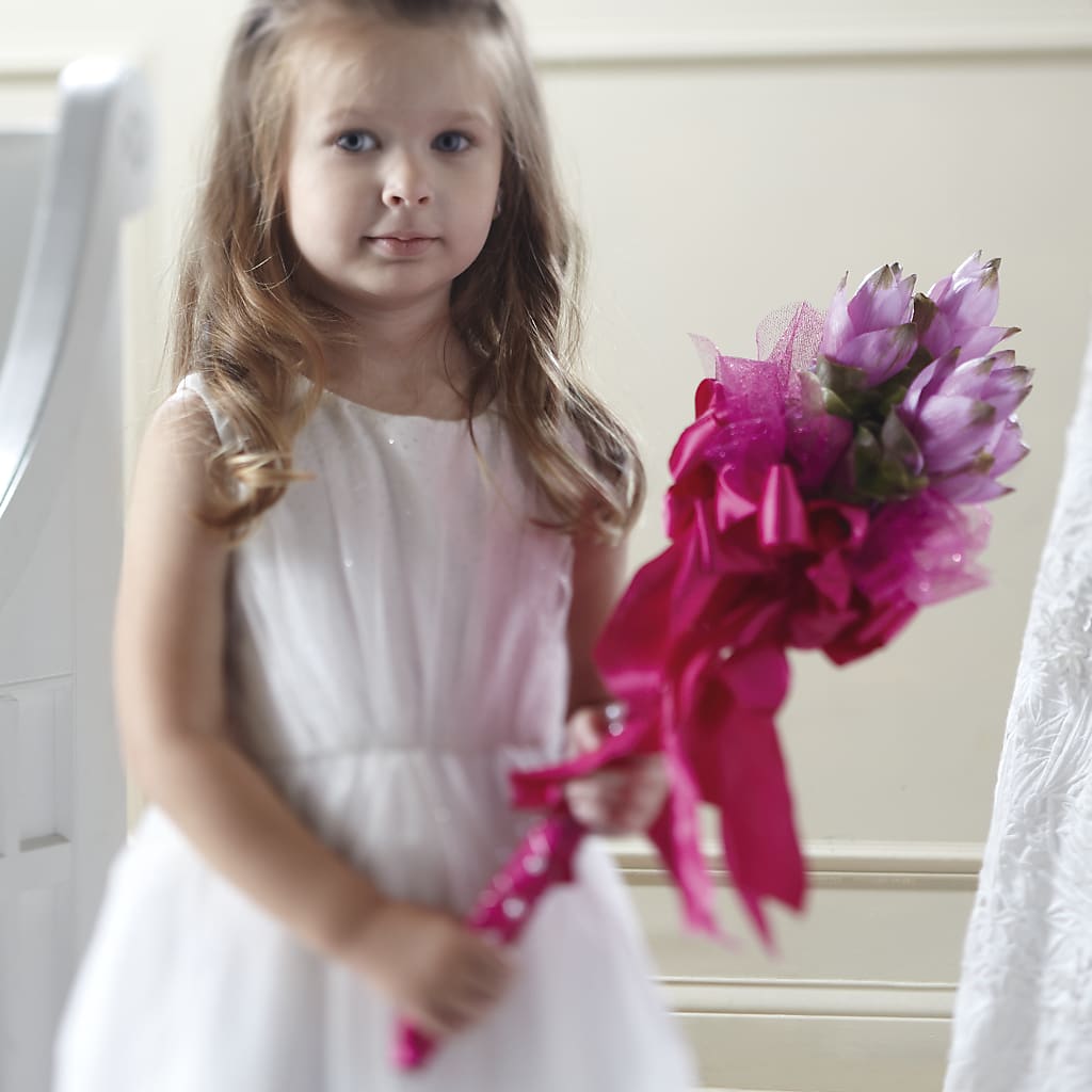 Sparkle Pink Flower Girl Bouquet – FORGET ME NOT FLOWERS & GIFTS, Walnut Creek CA