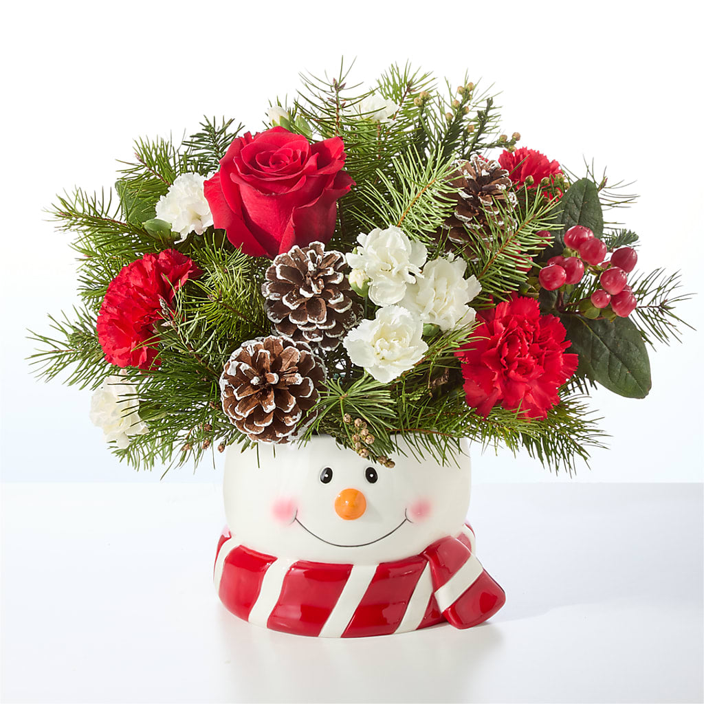 Jolly Snowman Bouquet – FORGET ME NOT FLOWERS & GIFTS, Walnut Creek CA