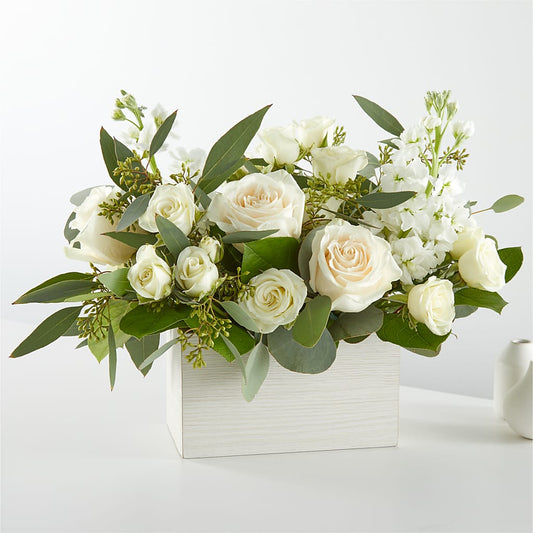 Fresh Linen Box Bouquet – FORGET ME NOT FLOWERS & GIFTS, Walnut Creek CA