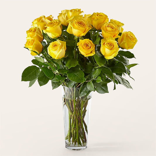 Long Stem Yellow Rose Bouquet – FORGET ME NOT FLOWERS & GIFTS, Walnut Creek CA