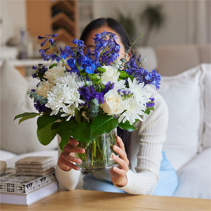Cerulean Waves Bouquet – FORGET ME NOT FLOWERS & GIFTS, Walnut Creek CA