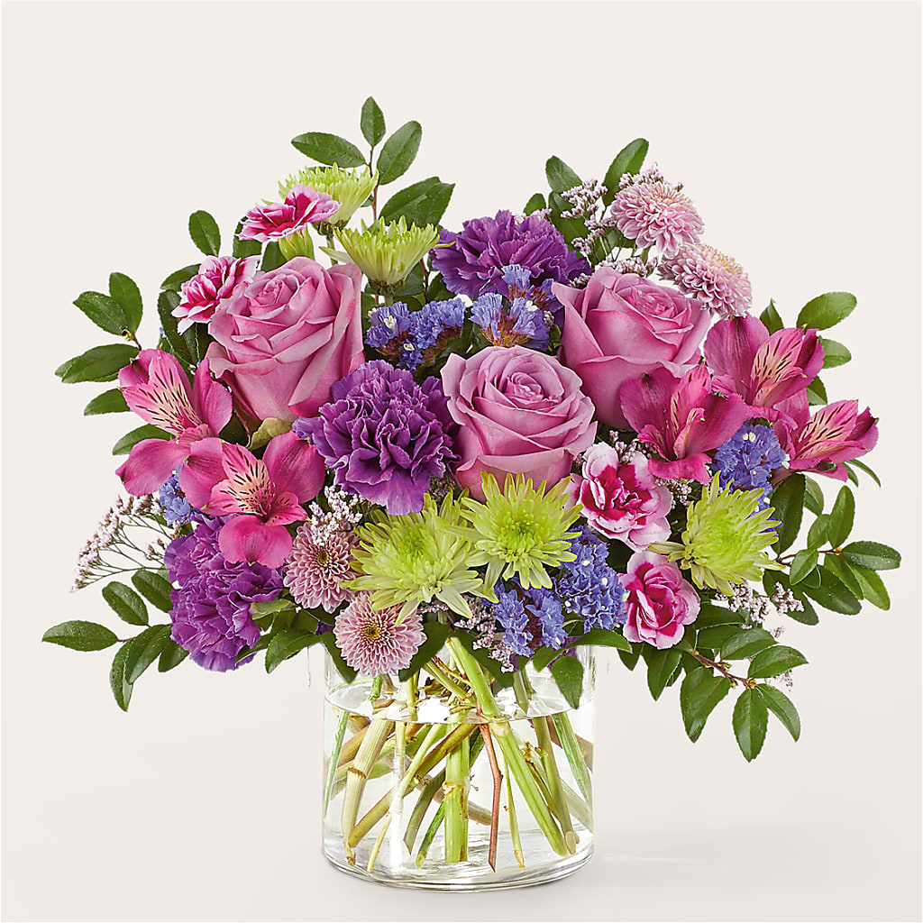 Glass Half Full Bouquet – FORGET ME NOT FLOWERS & GIFTS, Walnut Creek CA