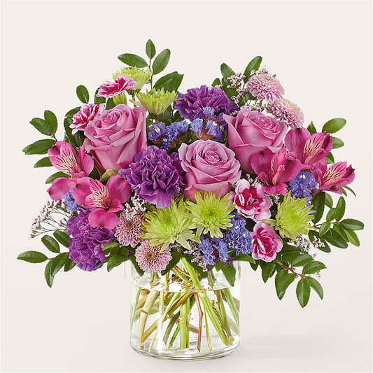 Glass Half Full Bouquet – FORGET ME NOT FLOWERS & GIFTS, Walnut Creek CA