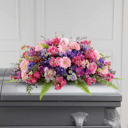 Glorious Garden Casket Spray – FORGET ME NOT FLOWERS & GIFTS, Walnut Creek CA