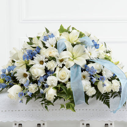 Tender Treasure Casket Spray – FORGET ME NOT FLOWERS & GIFTS, Walnut Creek CA