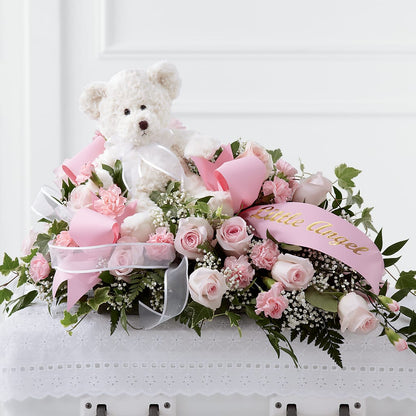 Touch of Sympathy Casket Spray – FORGET ME NOT FLOWERS & GIFTS, Walnut Creek CA