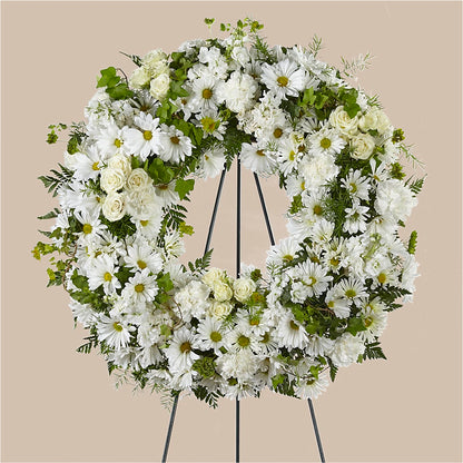 Faithful Wishes Wreath – FORGET ME NOT FLOWERS & GIFTS, Walnut Creek CA