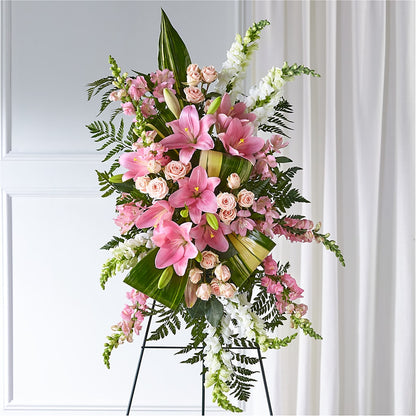 Elegant Embrace Standing Spray – FORGET ME NOT FLOWERS & GIFTS, Walnut Creek CA