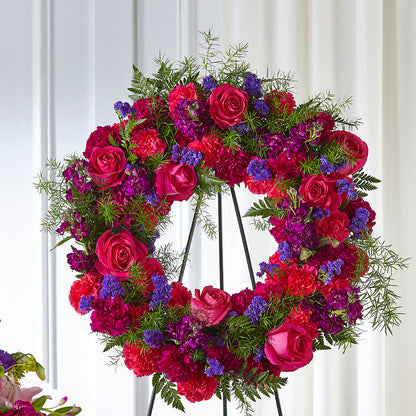 Calming Colors Wreath – FORGET ME NOT FLOWERS & GIFTS, Walnut Creek CA