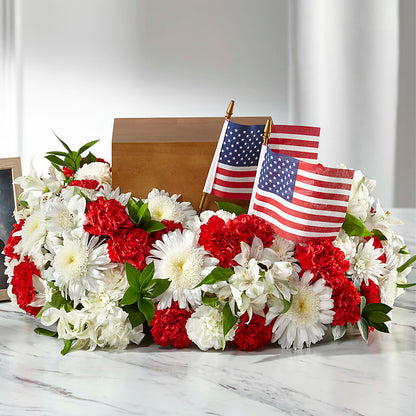 Spirit of Patriotism Cremation Adornment – FORGET ME NOT FLOWERS & GIFTS, Walnut Creek CA