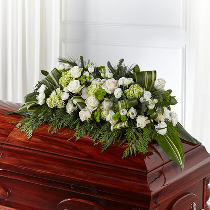 Hopeful Gesture Casket Spray – FORGET ME NOT FLOWERS & GIFTS, Walnut Creek CA