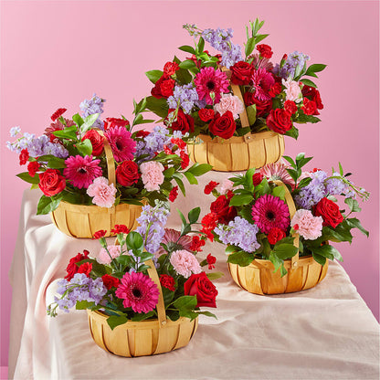 Pink Picnic Basket – FORGET ME NOT FLOWERS & GIFTS, Walnut Creek CA