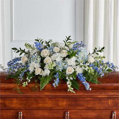 Timeless Essence Casket Spray – FORGET ME NOT FLOWERS & GIFTS, Walnut Creek CA