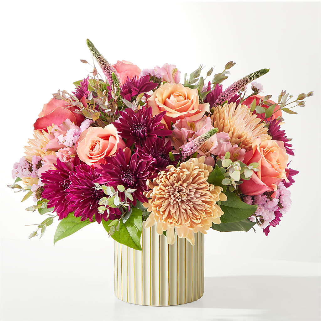 Berry Cobbler Bouquet with Ivory Vase – FORGET ME NOT FLOWERS & GIFTS, Walnut Creek CA