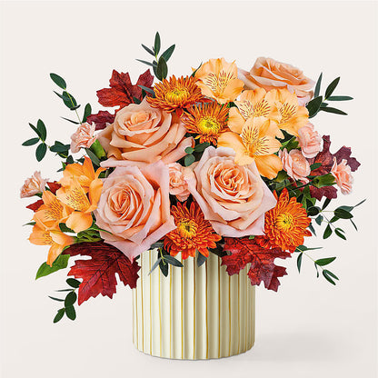 Spiced Latte Bouquet with Ivory Vase – FORGET ME NOT FLOWERS & GIFTS, Walnut Creek CA
