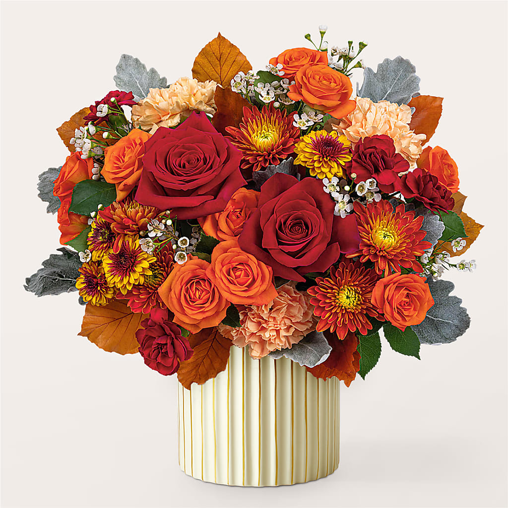 Merlot Bouquet with Ivory Vase – FORGET ME NOT FLOWERS & GIFTS, Walnut Creek CA