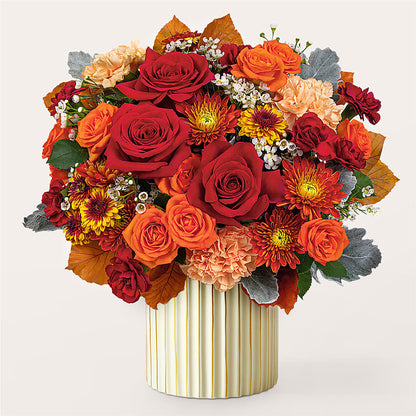 Merlot Bouquet with Ivory Vase – FORGET ME NOT FLOWERS & GIFTS, Walnut Creek CA