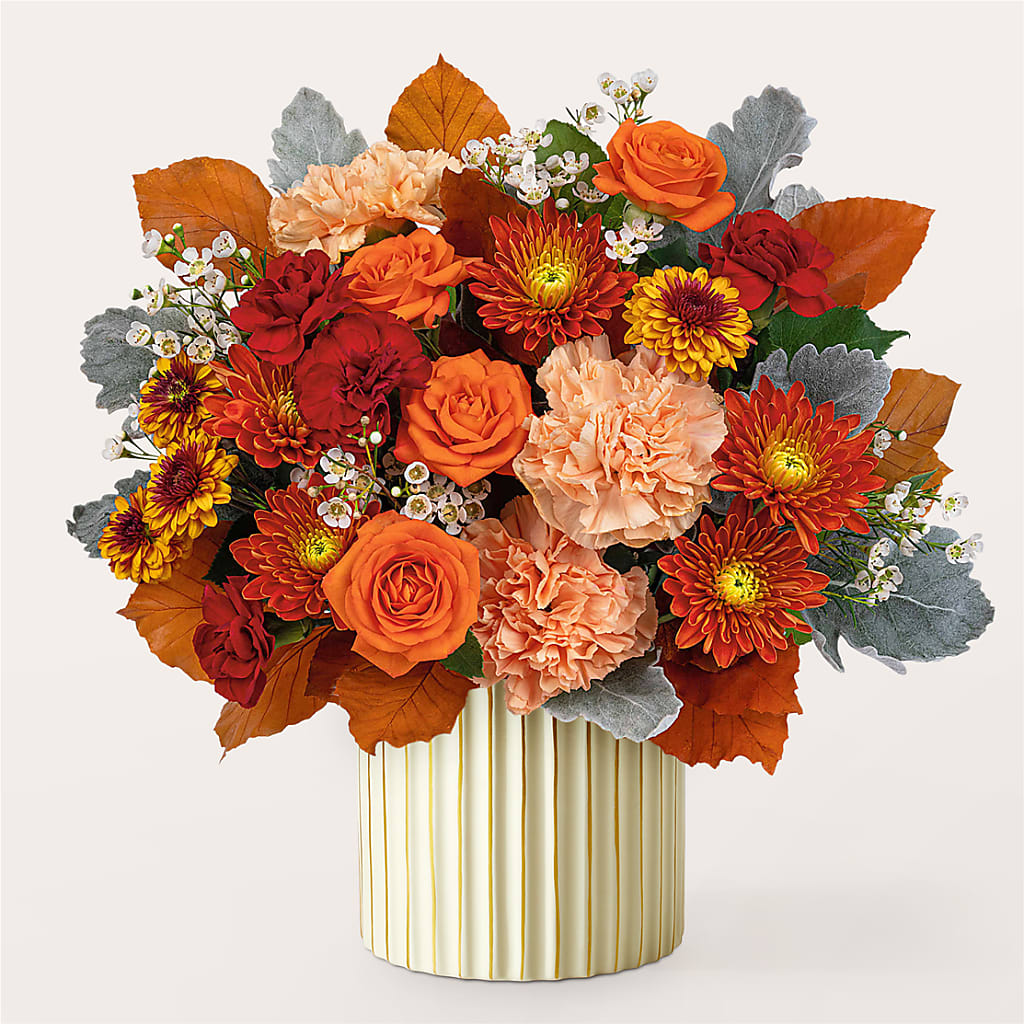 Merlot Bouquet with Ivory Vase – FORGET ME NOT FLOWERS & GIFTS, Walnut Creek CA