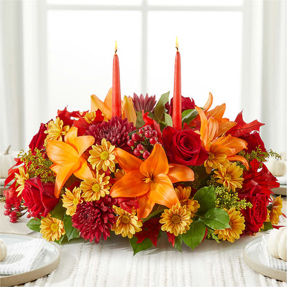 Autumn's Embrace Centerpiece – FORGET ME NOT FLOWERS & GIFTS, Walnut Creek CA