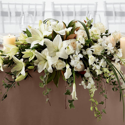 White Linen Arrangement – FORGET ME NOT FLOWERS & GIFTS, Walnut Creek CA