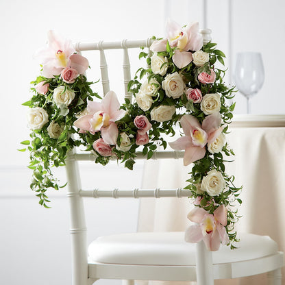 Orchid Rose Chair Décor – FORGET ME NOT FLOWERS & GIFTS, Walnut Creek CA